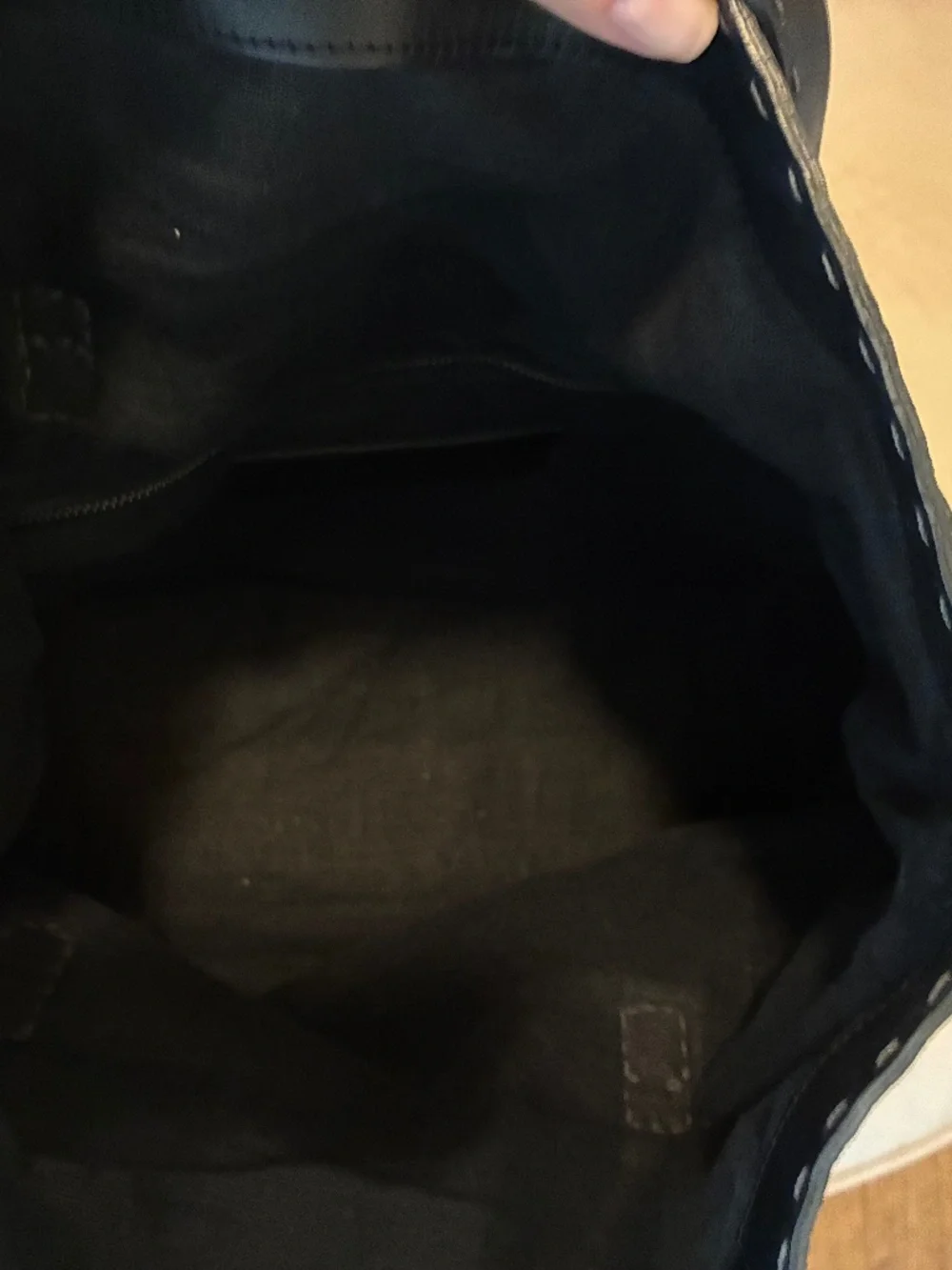 Henry Beguelin Black Leather Tote/Messenger Bag - Handcrafted in Italy